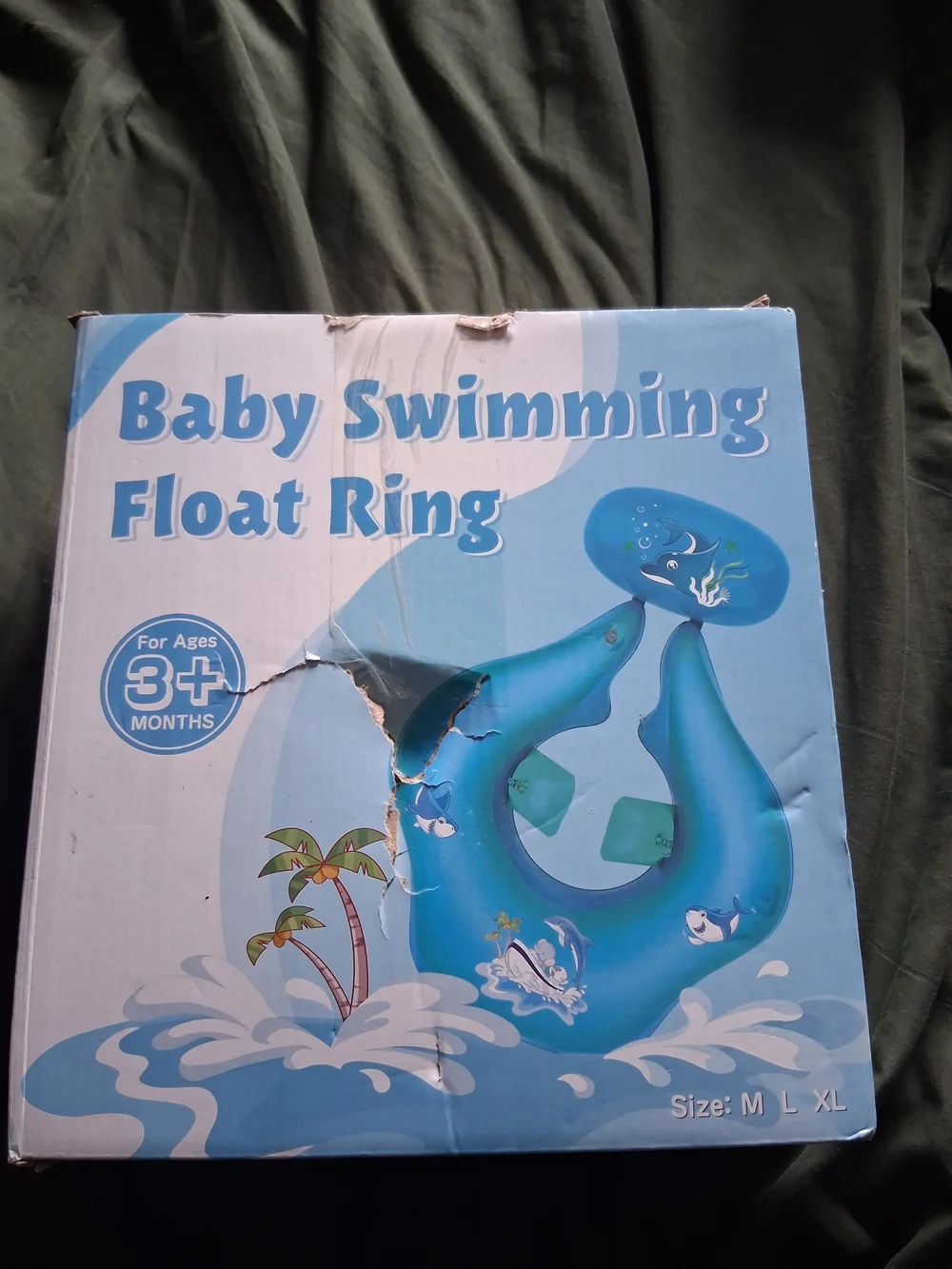Blue Baby Swimming Float Ring - Infant Neck Float